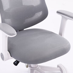 Кресло детское с подставкой для ног BRABIX KIDS &laquo;MG-215&raquo;, сетка/<wbr/>ткань TW, серое, 533313