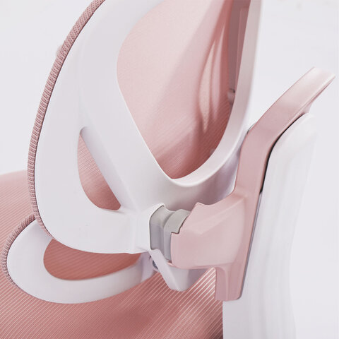 Кресло детское с подставкой для ног BRABIX KIDS "MG-220", сетка/ткань TW, розовое, 533314 - фото 10