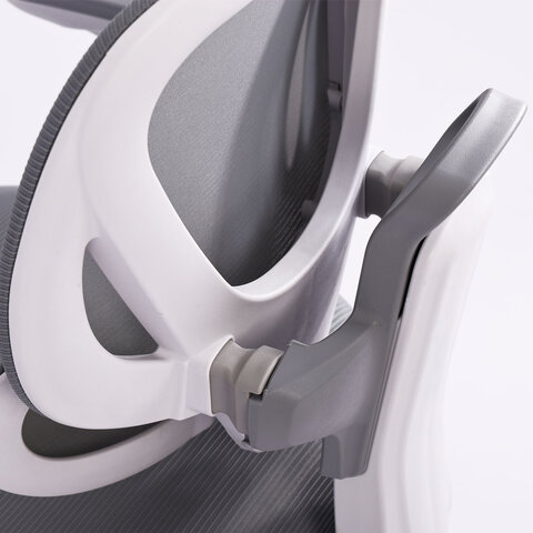 Кресло детское с подставкой для ног BRABIX KIDS "MG-220", сетка/ткань TW, серое, 533315 - фото 10