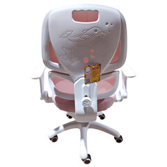 Кресло детское с поясничной поддержкой BRABIX KIDS "MG-225", сетка/ткань TW, розовое, 533316
