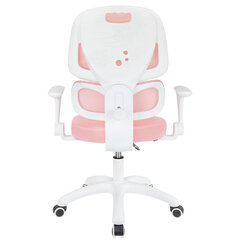 Кресло детское с поясничной поддержкой BRABIX KIDS &laquo;MG-225&raquo;, сетка/<wbr/>ткань TW, розовое, 533316
