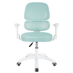 Кресло детское с поясничной поддержкой BRABIX KIDS "MG-225", сетка/ткань TW, голубое, 533317