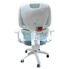 Кресло детское с поясничной поддержкой BRABIX KIDS "MG-225", сетка/ткань TW, голубое, 533317