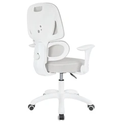 Кресло детское с поясничной поддержкой BRABIX KIDS "MG-225", сетка/ткань TW, серое, 533318
