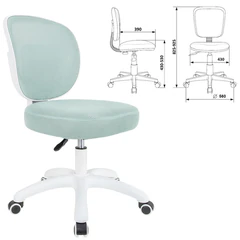 Кресло детское BRABIX KIDS "MG-230", без подлокотников, сетка/ткань TW, голубое, 533320