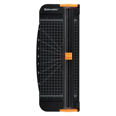 Резак роликовый BRAUBERG SUPER PLUS A4, 12 листов, длина реза 310 мм, линейка для реза, +3 лезвия В ПОДАРОК, 533369