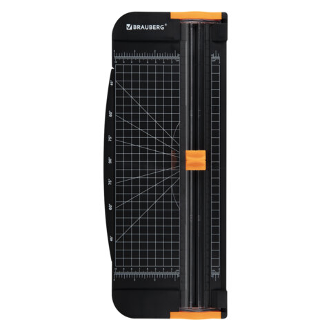 Резак роликовый BRAUBERG SUPER PLUS A4, 12 листов, длина реза 310 мм, линейка для реза, +3 лезвия В ПОДАРОК, 533369