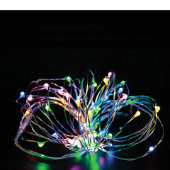 Электрогирлянда-нить комнатная &laquo;Роса&raquo; 2 м, 20 LED, мультицветная, на батарейках, ЗОЛОТАЯ СКАЗКА, 591101