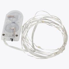 Электрогирлянда-нить комнатная &laquo;Роса&raquo; 2 м, 20 LED, мультицветная, на батарейках, ЗОЛОТАЯ СКАЗКА, 591101