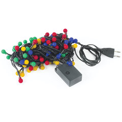 Электрогирлянда-нить комнатная &laquo;Шарики&raquo; 10 м, 100 LED, мультицветная 220 V, контроллер, ЗОЛОТАЯ СКАЗКА, 591102