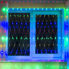 Электрогирлянда-сеть комнатная 1,5&times;1,5 м,160 LED, мультицветная, 220 V, контроллер, ЗОЛОТАЯ СКАЗКА, 591106