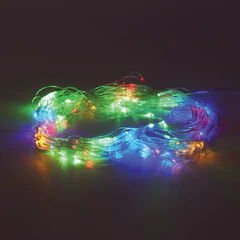 Электрогирлянда-сеть комнатная 1,5&times;1,5 м,160 LED, мультицветная, 220 V, контроллер, ЗОЛОТАЯ СКАЗКА, 591106