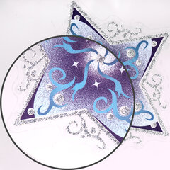 Украшение для окон и стекла ЗОЛОТАЯ СКАЗКА &laquo;Синие снежинки 4&raquo;, 30&times;38 см, ПВХ, 591206