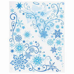 Украшение для окон и стекла ЗОЛОТАЯ СКАЗКА &laquo;Узоры на окне 1&raquo;, 30&times;38 см, ПВХ, 591215