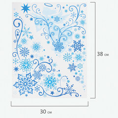 Украшение для окон и стекла ЗОЛОТАЯ СКАЗКА &laquo;Узоры на окне 1&raquo;, 30&times;38 см, ПВХ, 591215