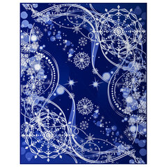 Украшение для окон и стекла ЗОЛОТАЯ СКАЗКА &laquo;Зимние узоры 2&raquo;, 30&times;38 см, ПВХ, 591244