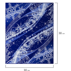 Украшение для окон и стекла ЗОЛОТАЯ СКАЗКА &laquo;Зимние узоры 4&raquo;, 30&times;38 см, ПВХ, 591246