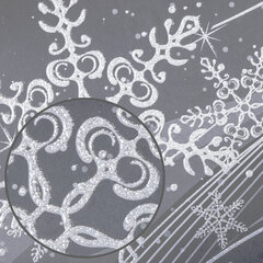Украшение для окон и стекла ЗОЛОТАЯ СКАЗКА &laquo;Зимние узоры 4&raquo;, 30&times;38 см, ПВХ, 591246