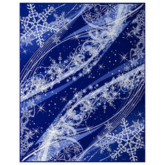 Украшение для окон и стекла ЗОЛОТАЯ СКАЗКА &laquo;Зимние узоры 4&raquo;, 30&times;38 см, ПВХ, 591246