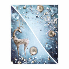 Украшение для окон и стекла ЗОЛОТАЯ СКАЗКА &laquo;Зимнее волшебство 2&raquo;, 30&times;38 см, ПВХ, 591252