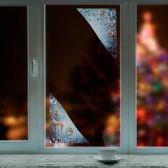 Украшение для окон и стекла ЗОЛОТАЯ СКАЗКА &laquo;Зимнее волшебство 2&raquo;, 30&times;38 см, ПВХ, 591252