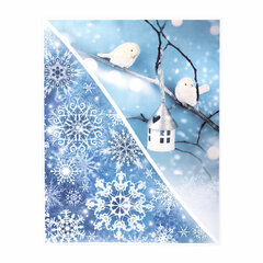 Украшение для окон и стекла ЗОЛОТАЯ СКАЗКА &laquo;Зимнее волшебство 3&raquo;, 30&times;38 см, ПВХ, 591253