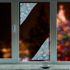 Украшение для окон и стекла ЗОЛОТАЯ СКАЗКА &laquo;Зимнее волшебство 4&raquo;, 30&times;38 см, ПВХ, 591254