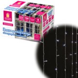 Электрогирлянда-занавес комнатная "Штора" 3х3 м, 196 LED, холодный белый свет, 220 V, ЗОЛОТАЯ СКАЗКА, 591353