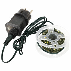 Электрогирлянда-нить уличная &laquo;Роса&raquo; IP44, 50 м, 500 LED, теплый белый, 220V, контроллер, ЗОЛОТАЯ СКАЗКА, 591362