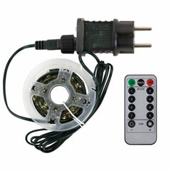 Электрогирлянда-нить уличная &laquo;Роса&raquo; IP44, 50 м, 500 LED, теплый белый, 220V, контроллер, ЗОЛОТАЯ СКАЗКА, 591362