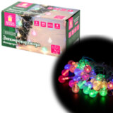 Электрогирлянда-нить комнатная "Bubble ball", 3 м, 30 LED, мультицветная, 220 V, контроллер, ЗОЛОТАЯ СКАЗКА, 591363