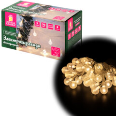 Электрогирлянда-нить комнатная &laquo;Bubble ball&raquo; 3 м, 30 LED, теплый белый, 220V, контроллер, ЗОЛОТАЯ СКАЗКА, 591364