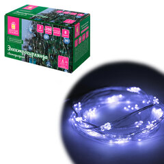 Электрогирлянда-конский хвост комнатная, 2 м, 200 LED, холодный белый, 220 V, ЗОЛОТАЯ СКАЗКА, 591366