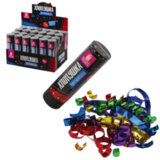 Хлопушка пружинная ЗОЛОТАЯ СКАЗКА 15,5 см, фольга, серпантин/конфетти, ассорти, 591470