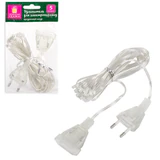 Удлинитель для электрогирлянд 5 м, прозрачный шнур, пакет, ЗОЛОТАЯ СКАЗКА, 591713