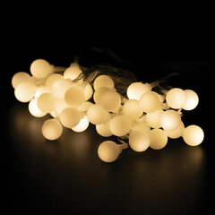 Электрогирлянда-нить комнатная &laquo;Шарики&raquo;, 6 м, 40 LED, теплый белый, на батарейках, ЗОЛОТАЯ СКАЗКА, 591730