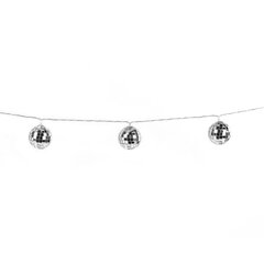 Электрогирлянда-нить комнатная 1,5 м, 10 LED, с насадками, вид: &laquo;Диско-шары&raquo;, тёплый белый, на батарейках, ЗОЛОТАЯ СКАЗКА, 591731