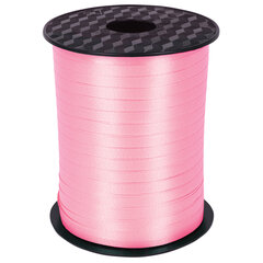 Лента упаковочная декоративная для шаров и подарков, 5 мм х 500 м, розовая, ЗОЛОТАЯ СКАЗКА, 591812