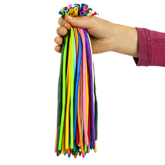 Шары воздушные для моделирования 5&times;150 см, 100 штук, ассорти, BRAUBERG KIDS, 591877