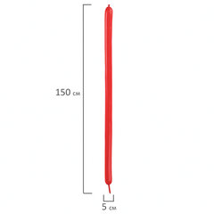 Шары воздушные для моделирования 5&times;150 см, 100 штук, ассорти, BRAUBERG KIDS, 591877