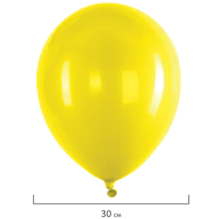 Шары воздушные 30 см, 50 штук, &laquo;ЯРКИЕ ЦВЕТА&raquo;, ассорти, BRAUBERG KIDS, 591880