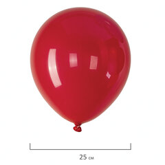 Шары воздушные 25 см, 50 штук, &laquo;ЯРКИЕ ЦВЕТА&raquo;, ассорти, BRAUBERG KIDS, 591881