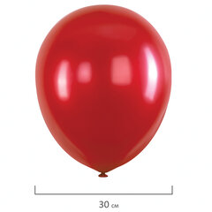 Шары воздушные 30 см, 50 штук, &laquo;МЕТАЛЛИК&raquo;, ассорти, BRAUBERG KIDS, 591882