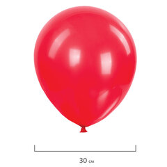 Шары воздушные 30 см, 30 штук, &laquo;ЯРКИЕ ЦВЕТА&raquo;, ассорти, BRAUBERG KIDS, 591885