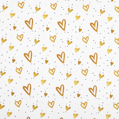 Бумага упаковочная подарочная мелованная &laquo;Love Story&raquo;, 70&times;100 см, 10 дизайнов ассорти, ЗОЛОТАЯ СКАЗКА, 591916
