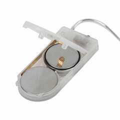 Электрогирлянда-нить комнатная &laquo;Роса&raquo; 2 м, 20 LED, холодный белый свет, на батарейках, ЗОЛОТАЯ СКАЗКА, 591932