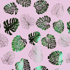 Бумага упаковочная подарочная С ТИСНЕНИЕМ НАБОР 3 шт., &laquo;Colorful Tropics&raquo;, 70&times;100 см, ЗОЛОТАЯ СКАЗКА, 591945
