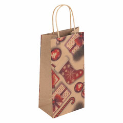 Пакет подарочный КОМПЛЕКТ 10 штук, 12&times;8&times;25 см, ЗОЛОТАЯ СКАЗКА, 591965