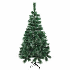 Ель новогодняя искусственная &laquo;Пушистая&raquo; 180 см, с инеем и шишками, зеленая, ЗОЛОТАЯ СКАЗКА, 592045