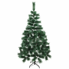 Ель новогодняя искусственная &laquo;Пышная&raquo; 180 см, с инеем и шишками, зеленая, ЗОЛОТАЯ СКАЗКА, 592051